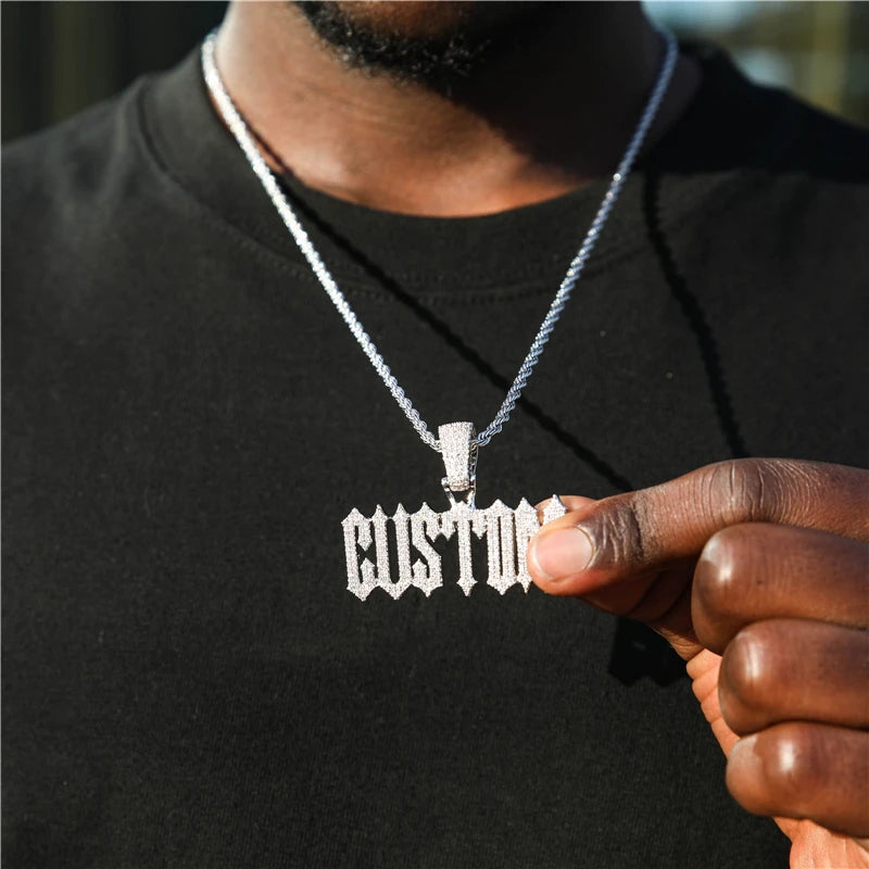 Ice Out Custom Named Pendant