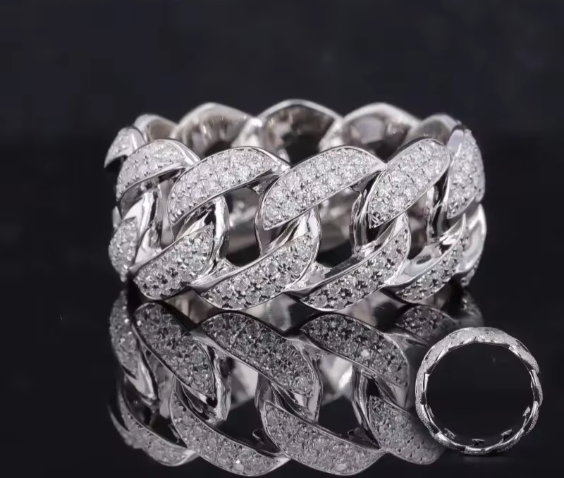 Iced Out Cuban Ring