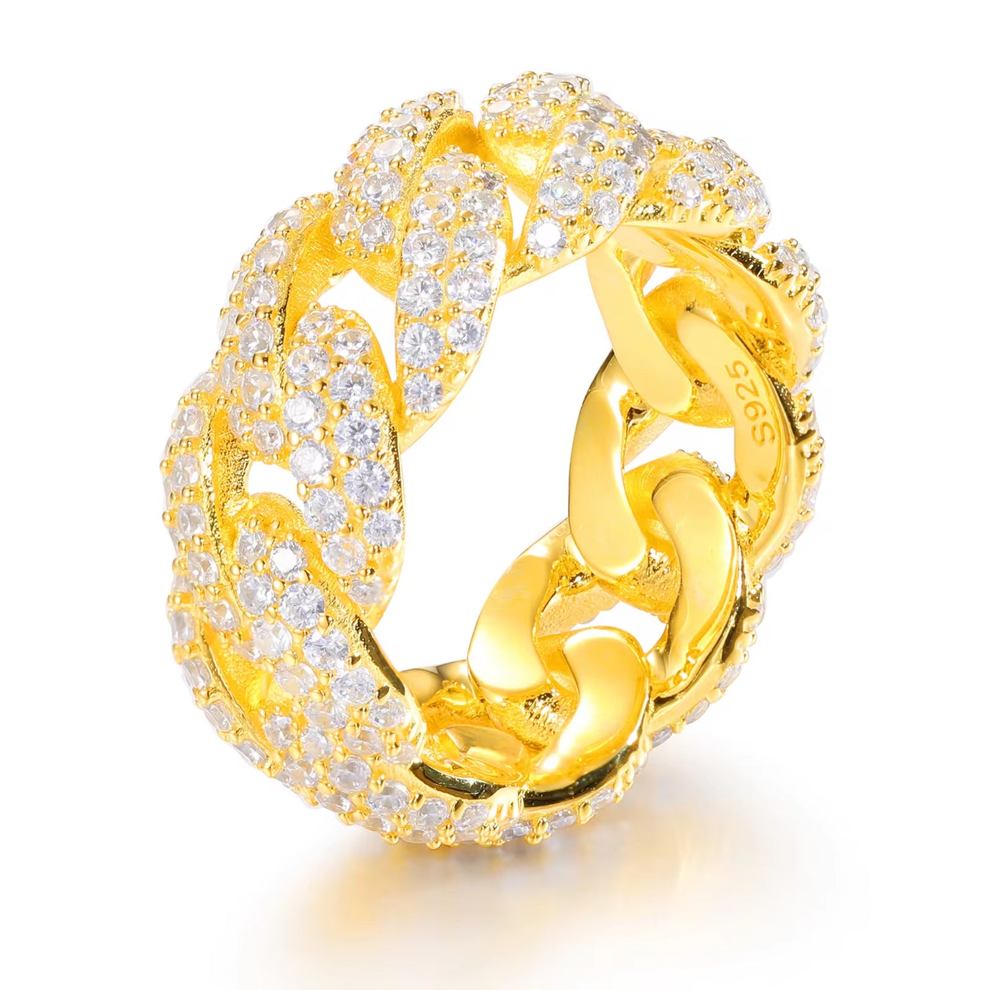 Iced Out Cuban Ring