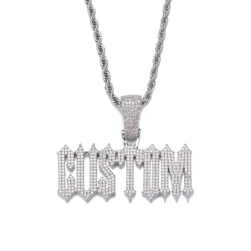 Ice Out Custom Named Pendant