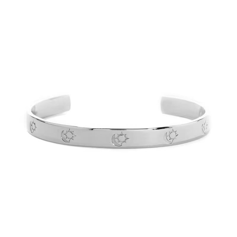 Engraved Cuff Bracelet Bangle