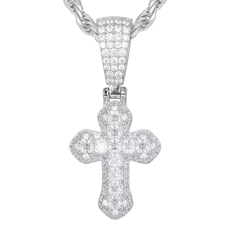 Iced Out Baguette Cross
