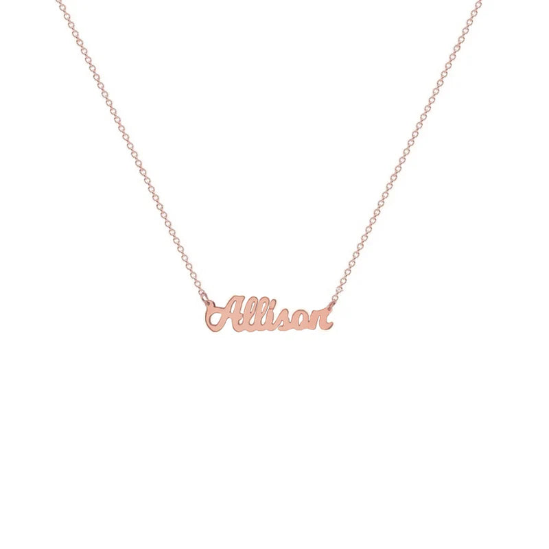 Name Plate Necklace Personalized Name
