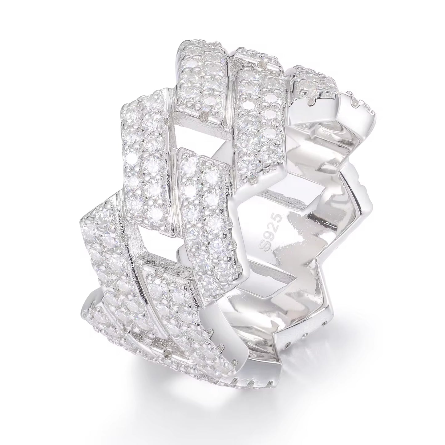 Iced Out Baguette Ring