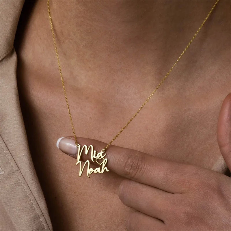 Name Plate Necklace Personalized Name