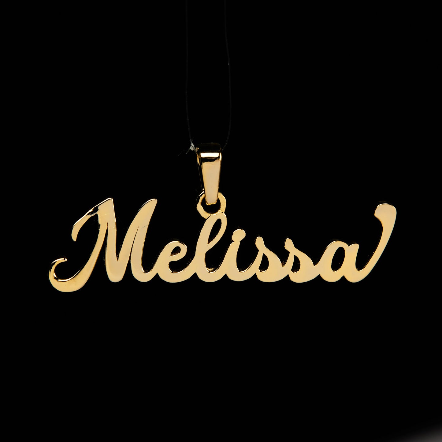 14K Solid Gold Name Pendant