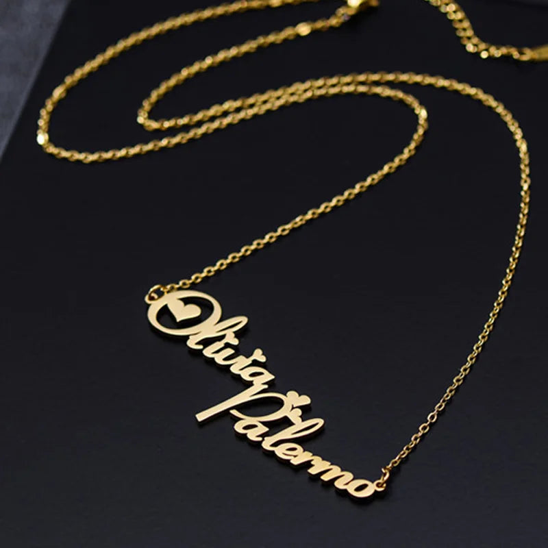 Name Plate Necklace Personalized Name
