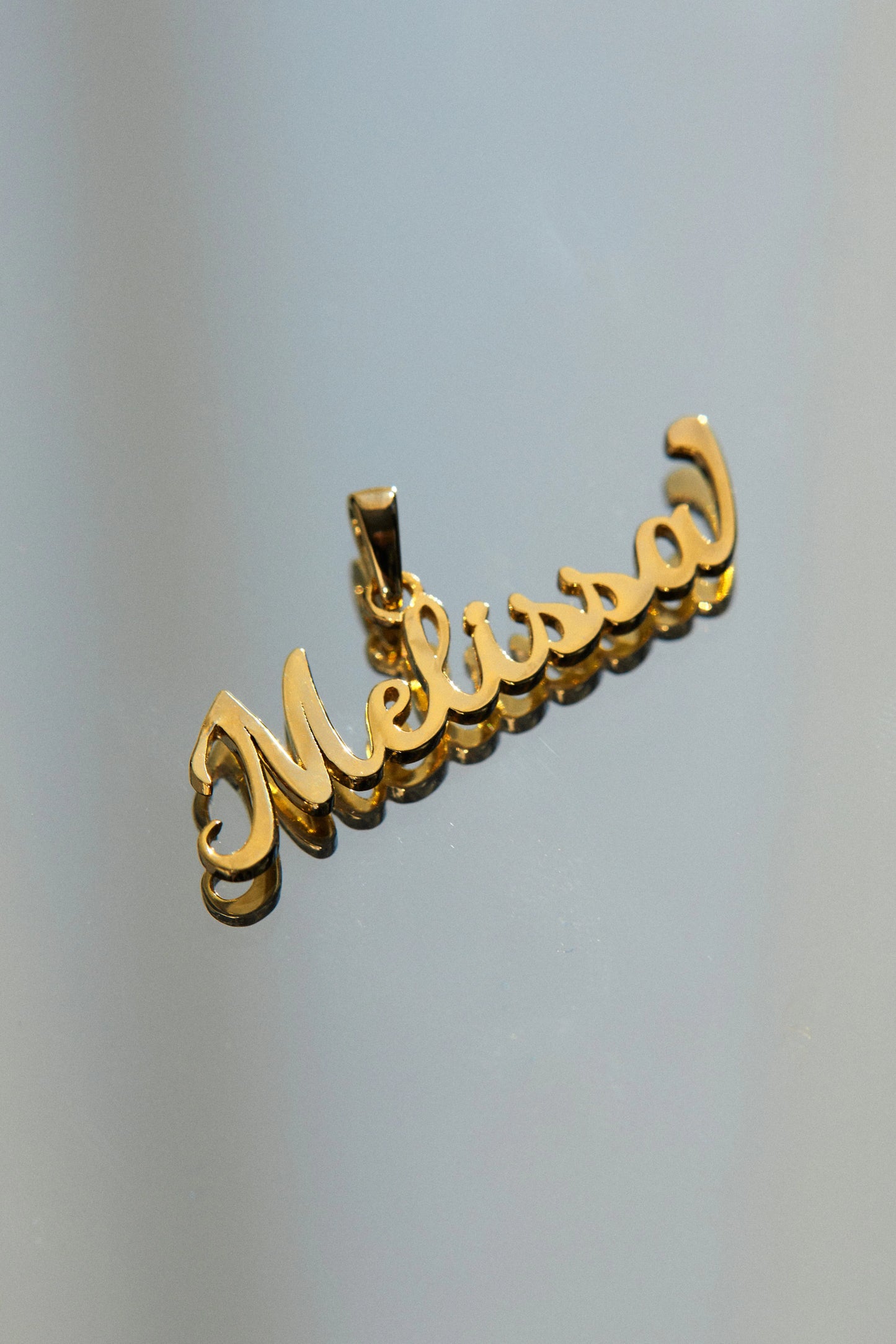 14K Solid Gold Name Pendant