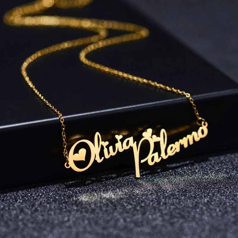 Name Plate Necklace Personalized Name