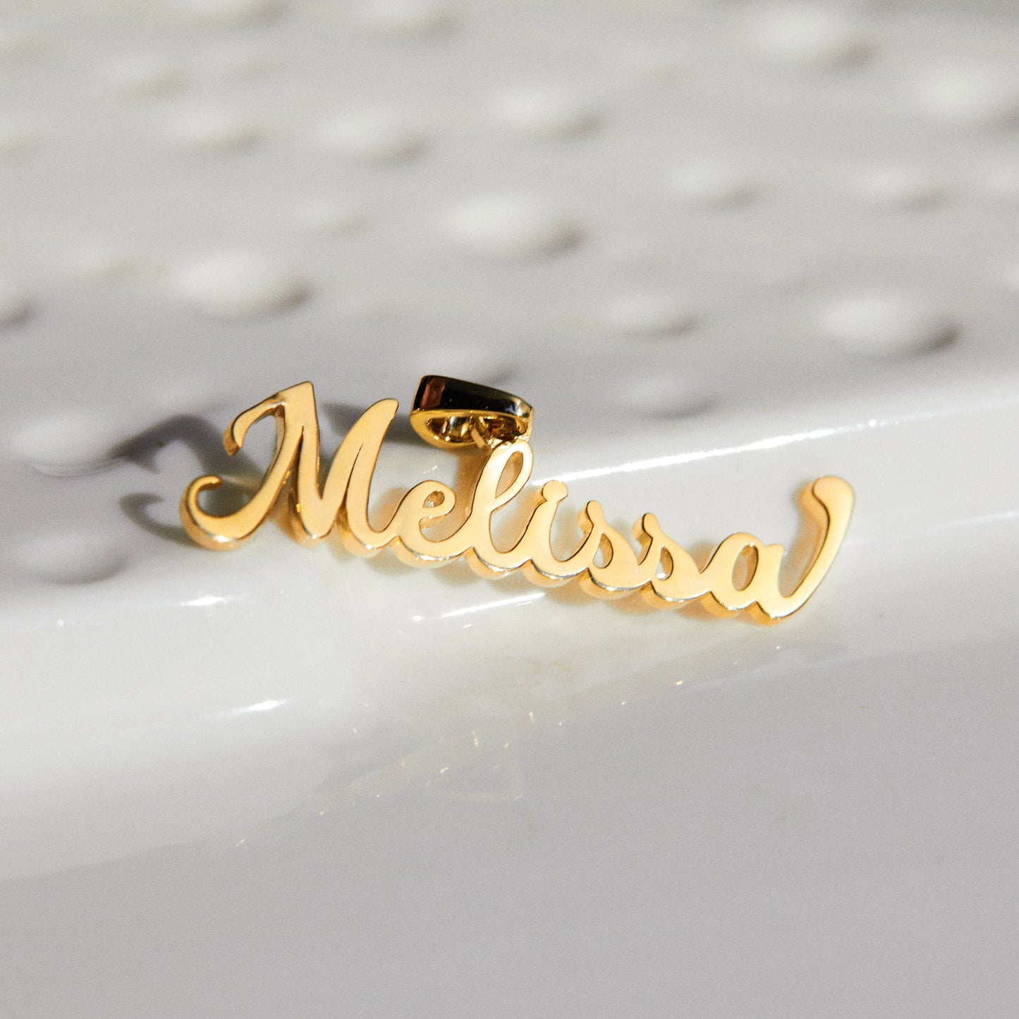 14K Solid Gold Name Pendant
