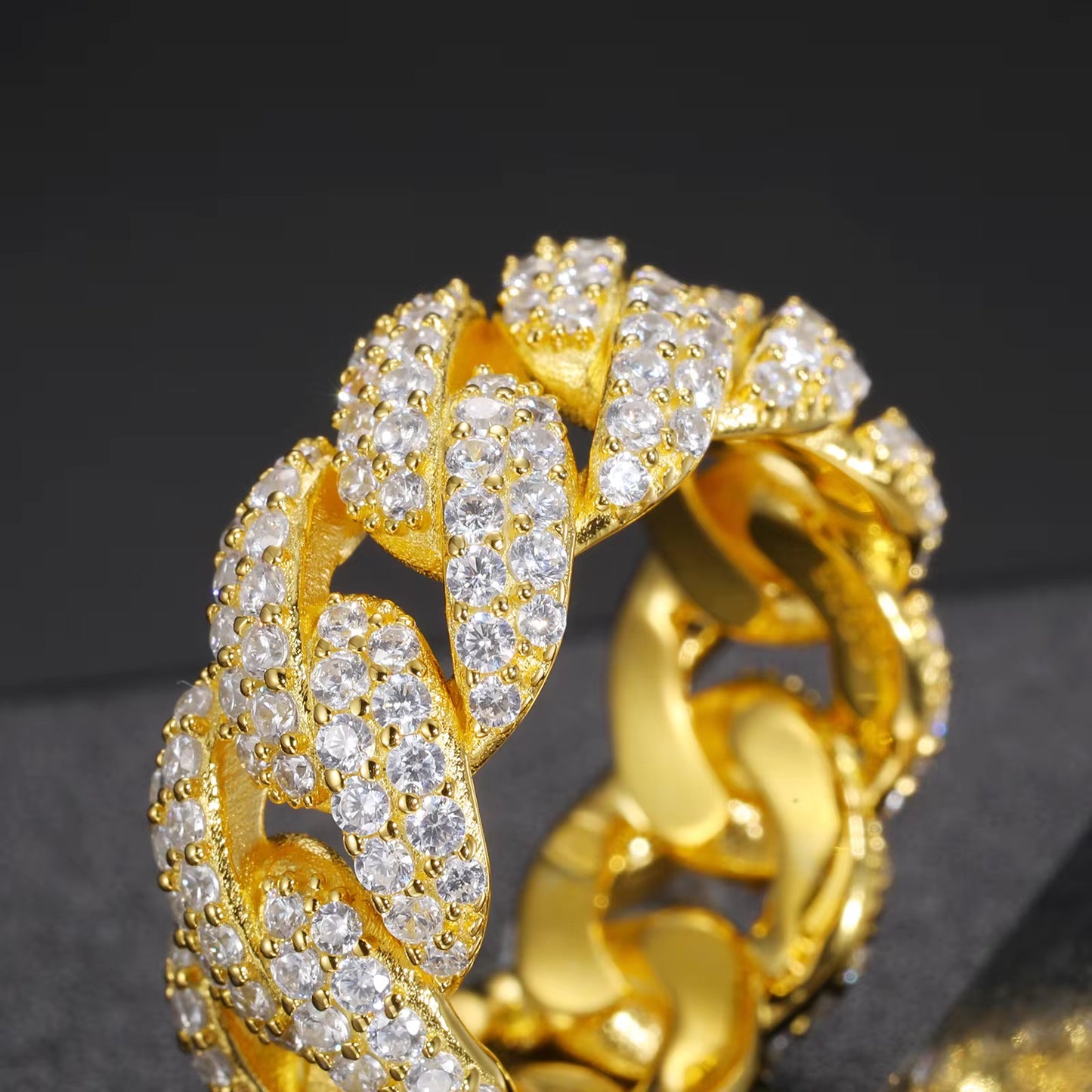 Iced Out Cuban Ring
