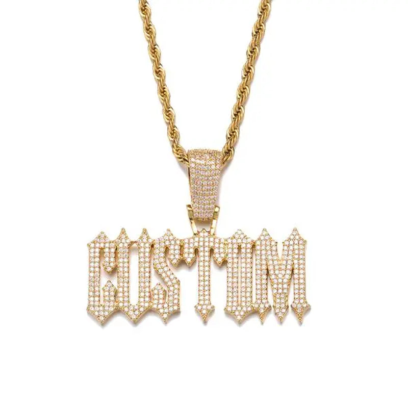 Ice Out Custom Named Pendant