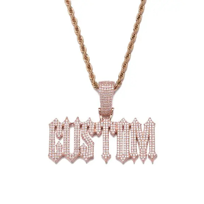 Ice Out Custom Named Pendant