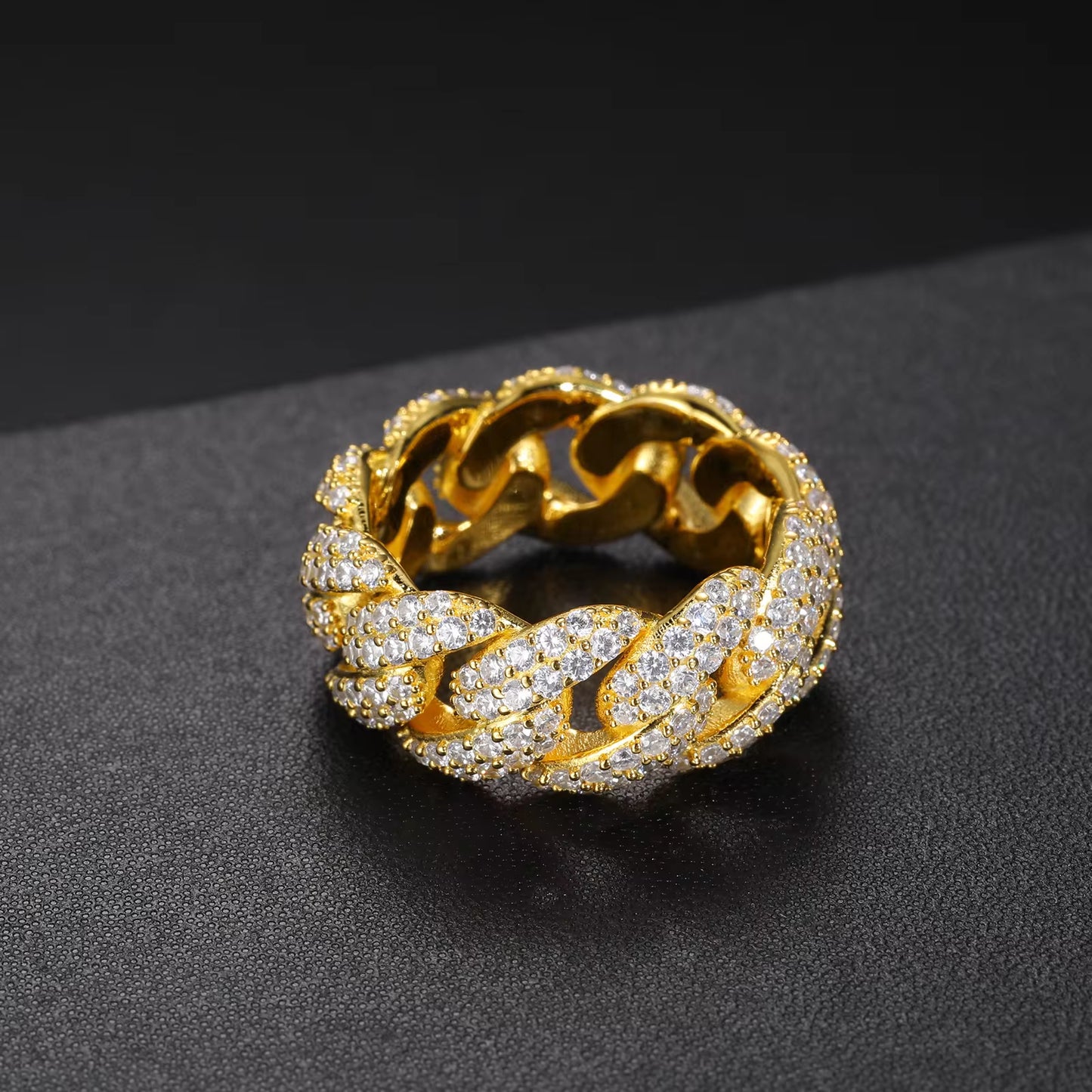 Iced Out Cuban Ring