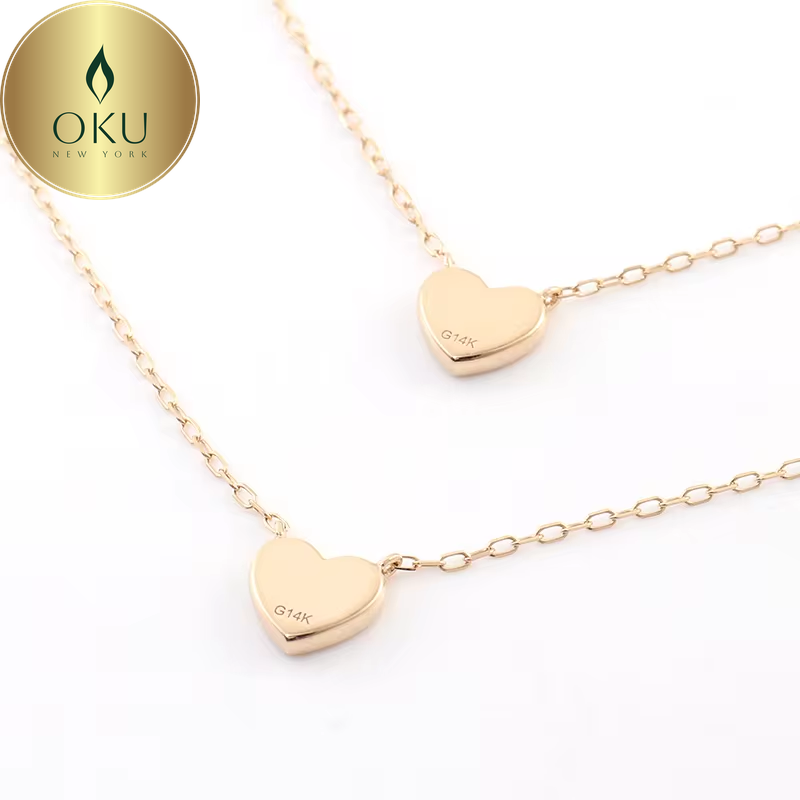14K Gold Heart Pendant