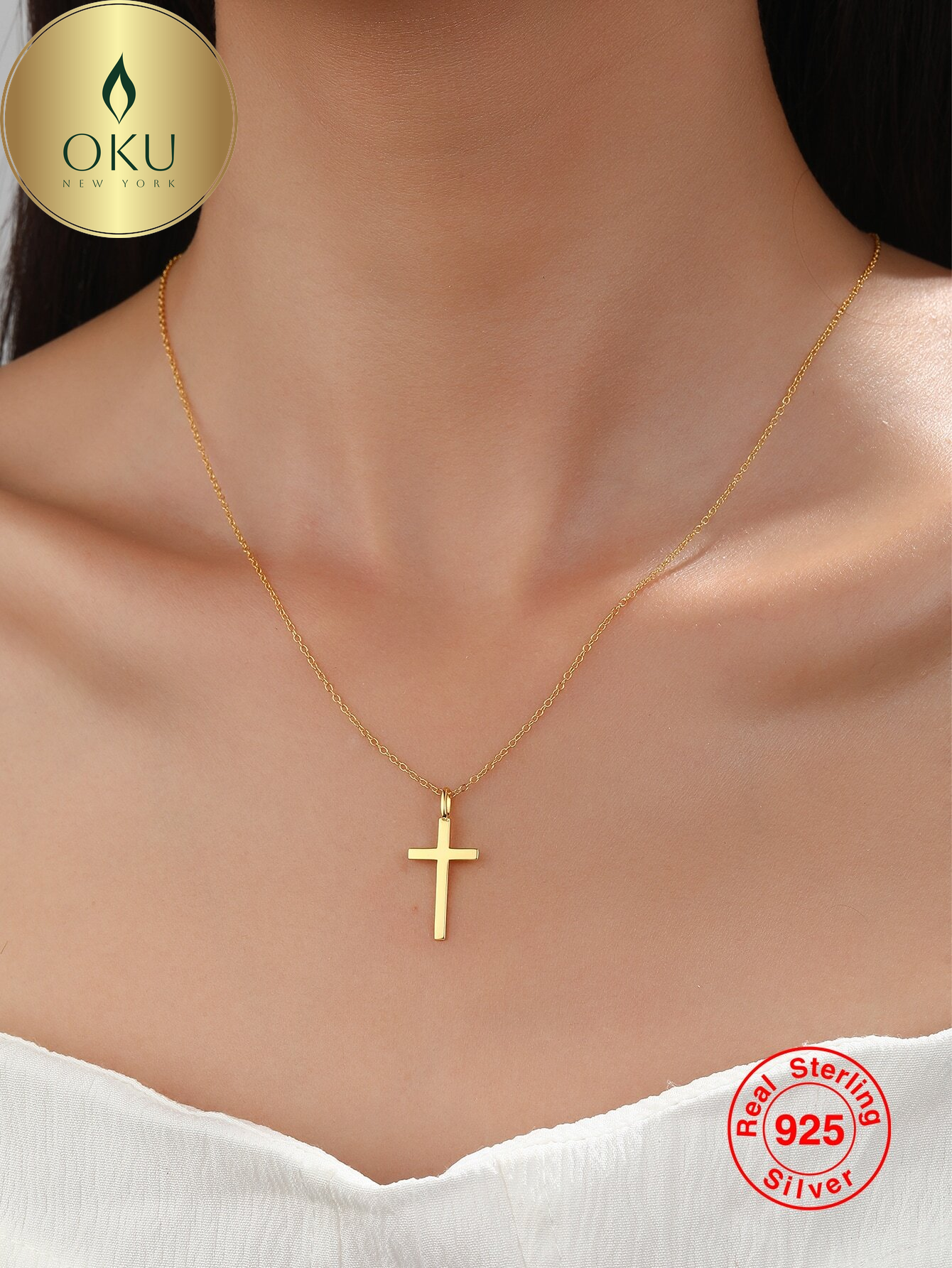Gold Cross Pendant