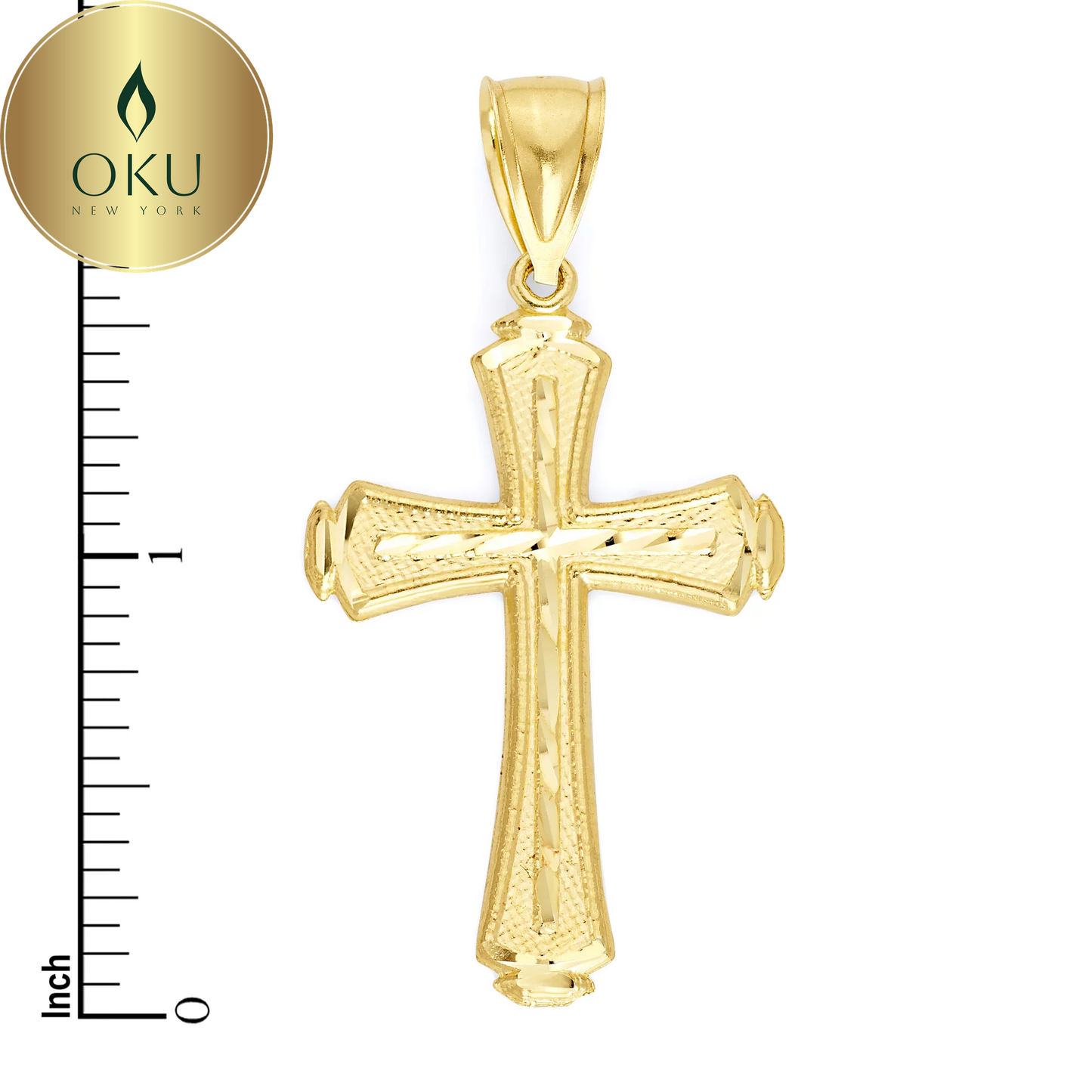 10K Gold Cross Pendant