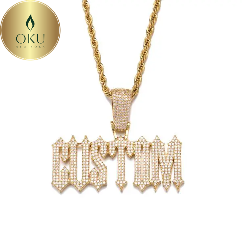 Ice Out Custom Named Pendant
