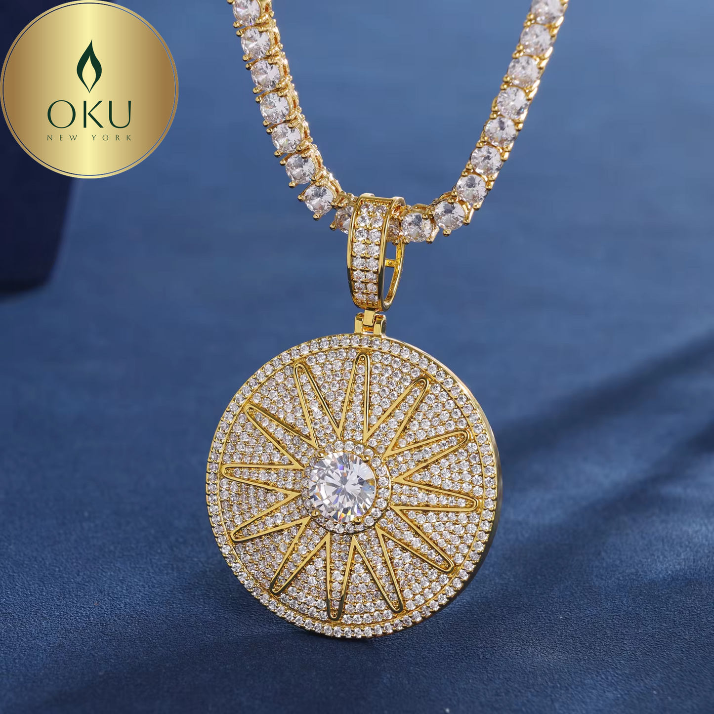 Coin Sun Pendant