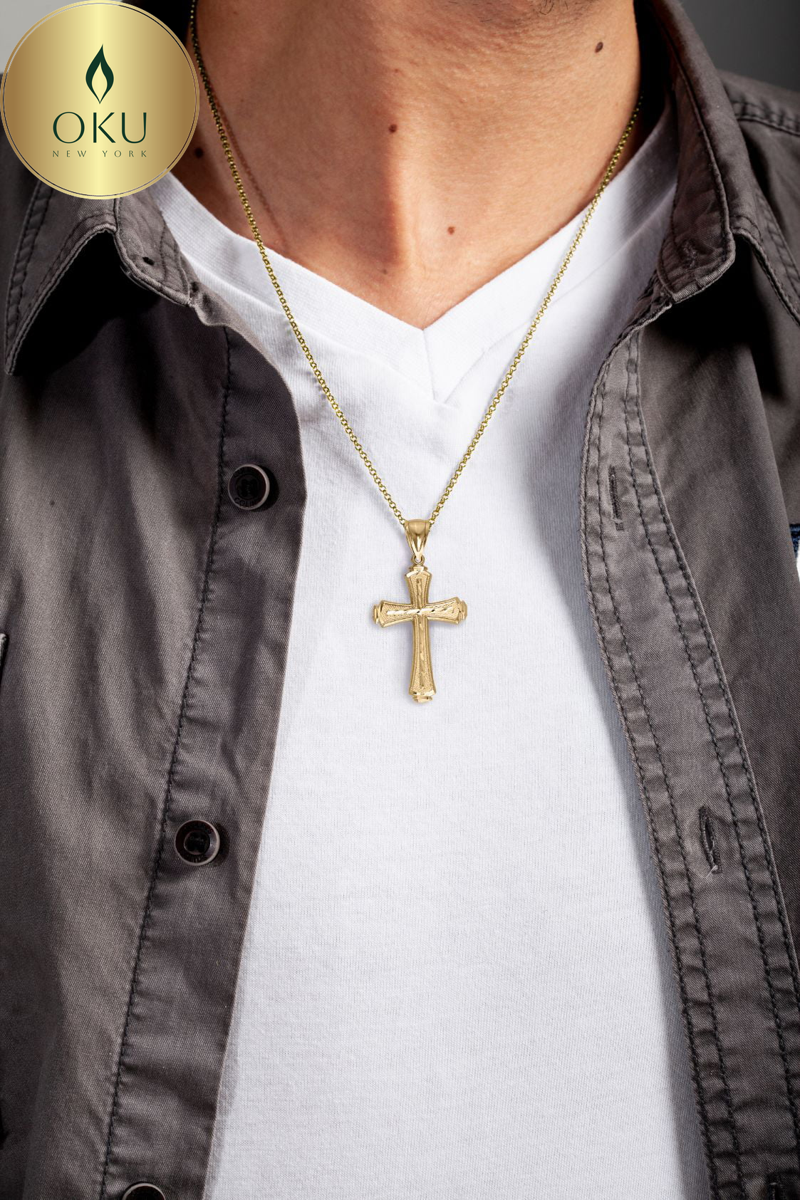 10K Gold Cross Pendant