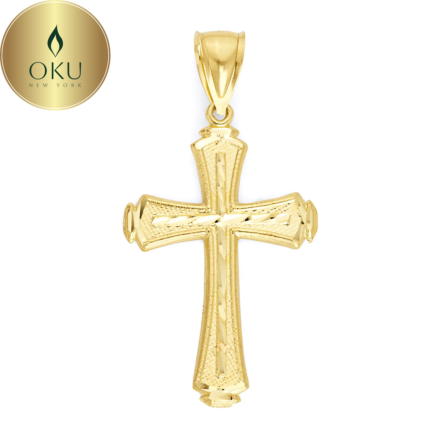 10K Gold Cross Pendant