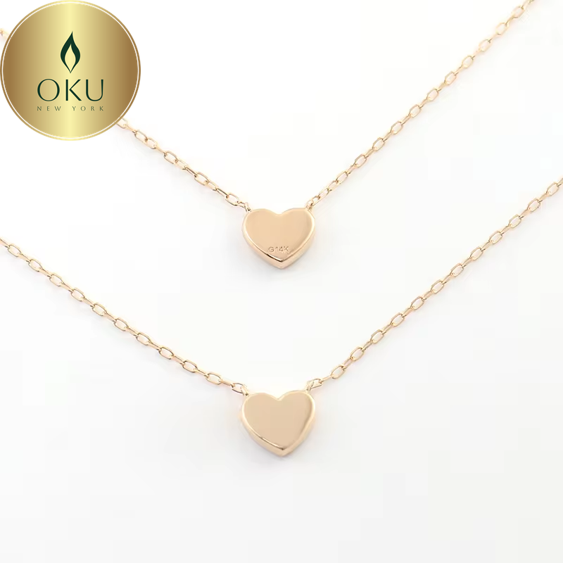 14K Gold Heart Pendant