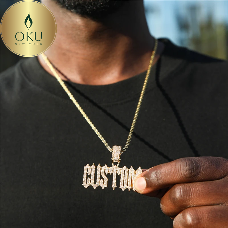 Ice Out Custom Named Pendant