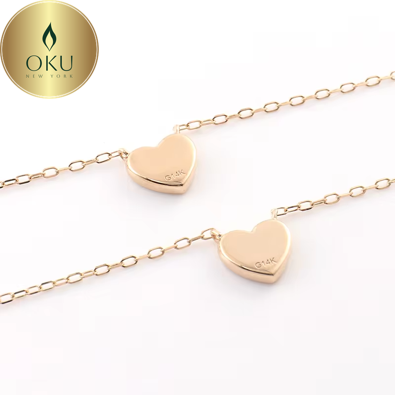 14K Gold Heart Pendant