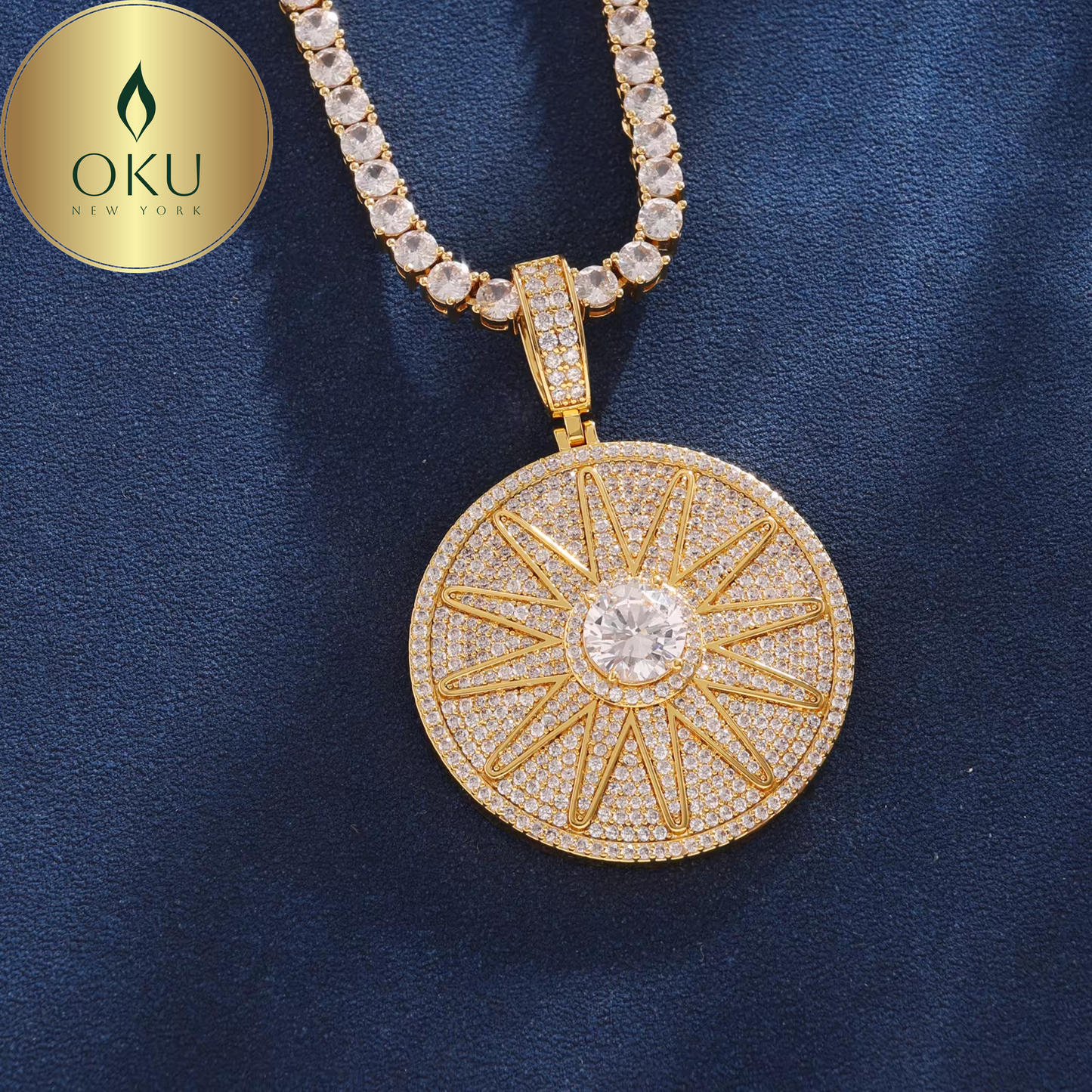 Coin Sun Pendant